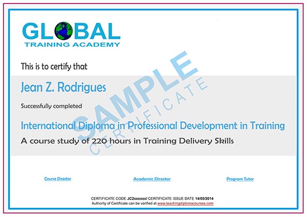 GTA Certificate