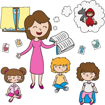 image-photo-kindergarten-pros-cons-teacher-telling-story
