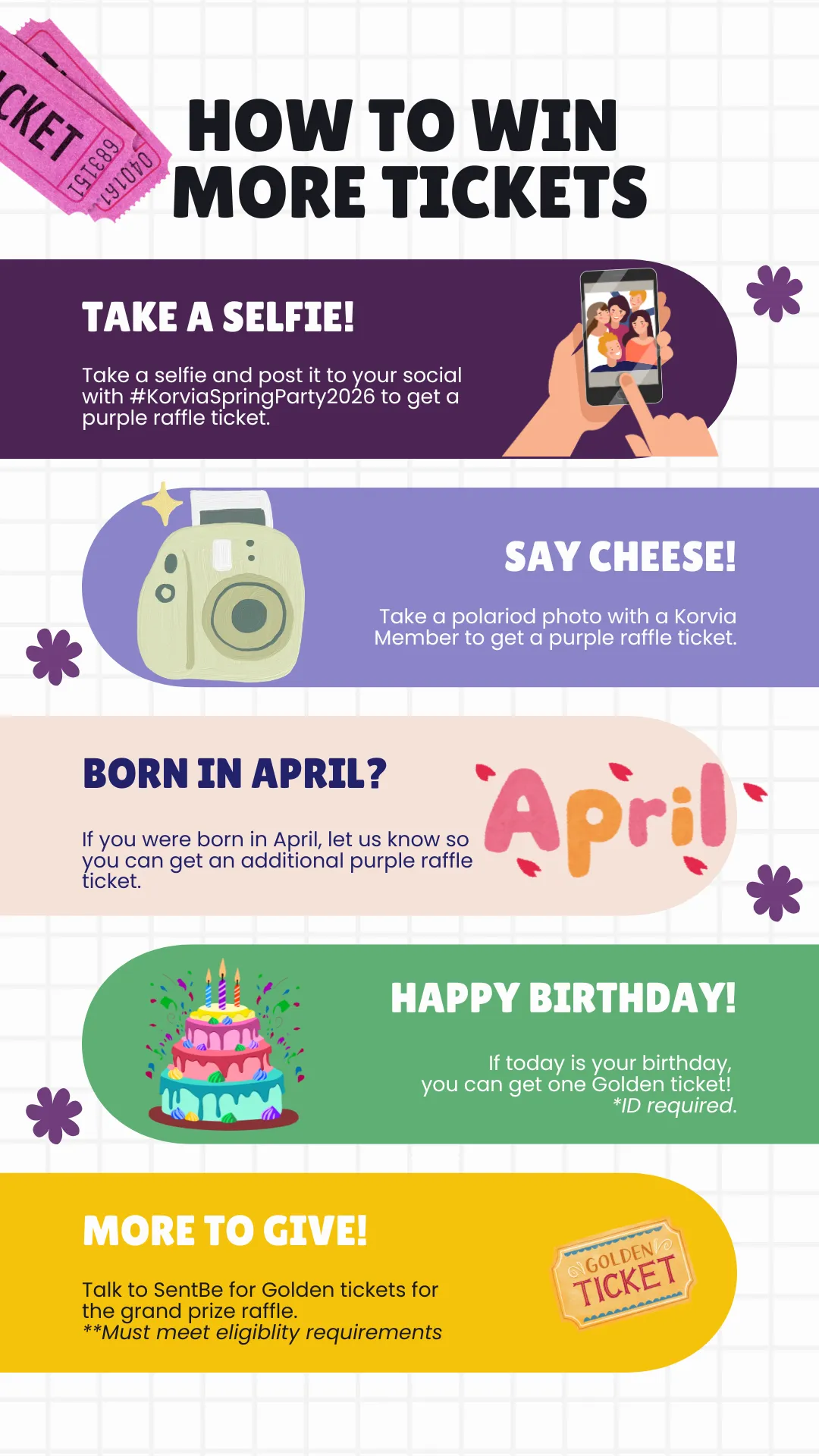 Golden Raffle Tickets