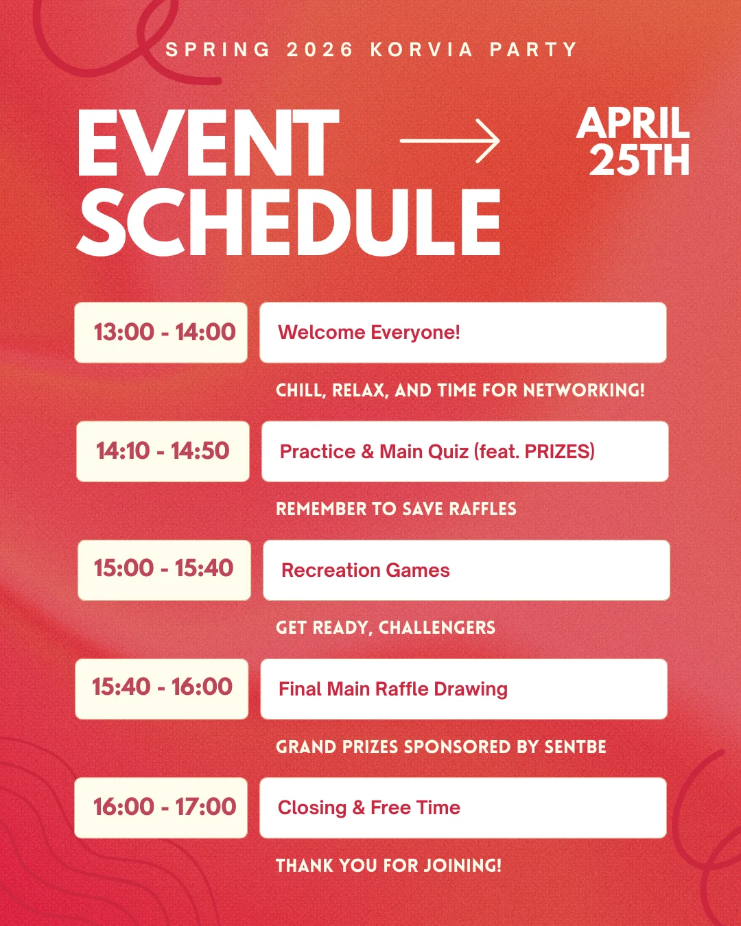 Event Schedule